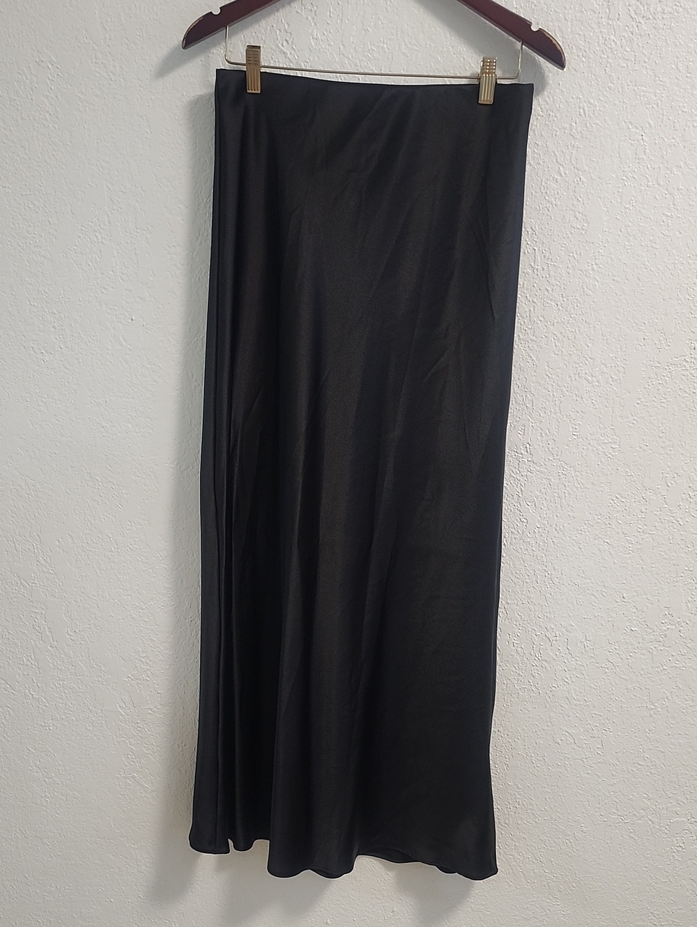 Renee C. Black Maxi Skirt - Sleek A-Line Silhouette